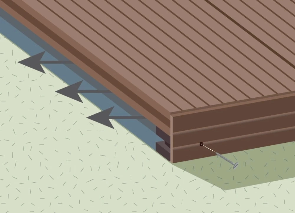 Solid WPC Decking Wood/Bamboo Composition Decking/Flooring
