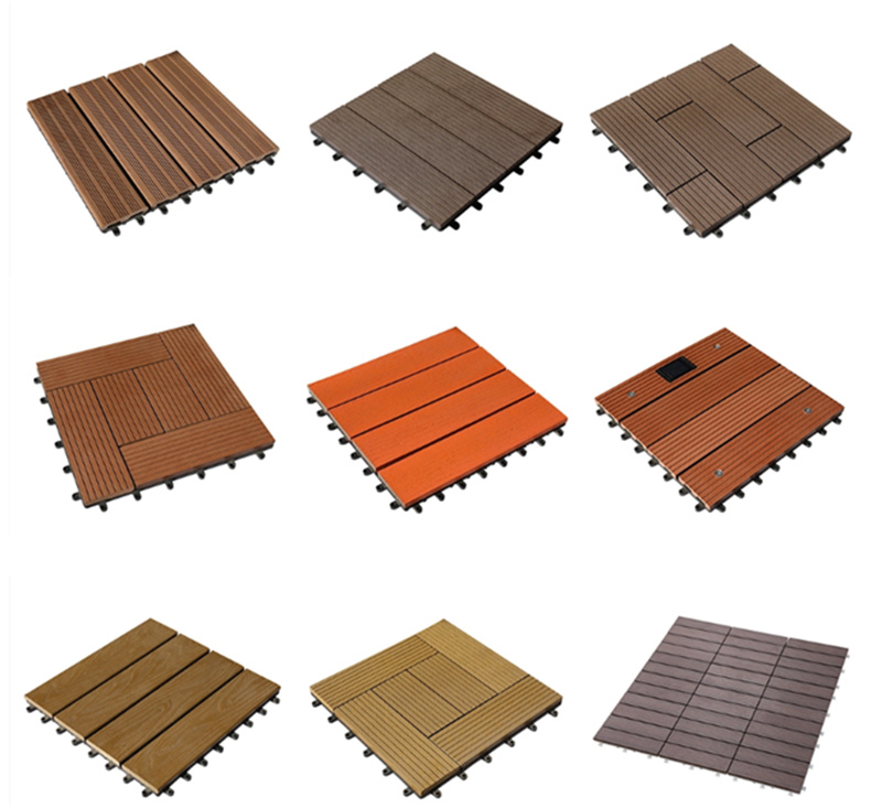 Outdoor Vinyl Wood Plastic Composite Flooring / Decking, Hollow Exterior WPC Floor