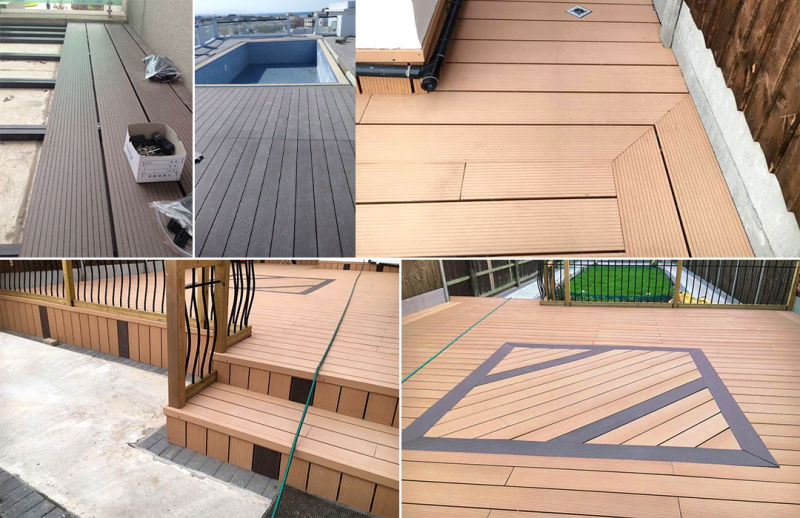 Wholesale WPC Wall Panel Outdoor WPC Decking Floor Composite Decking