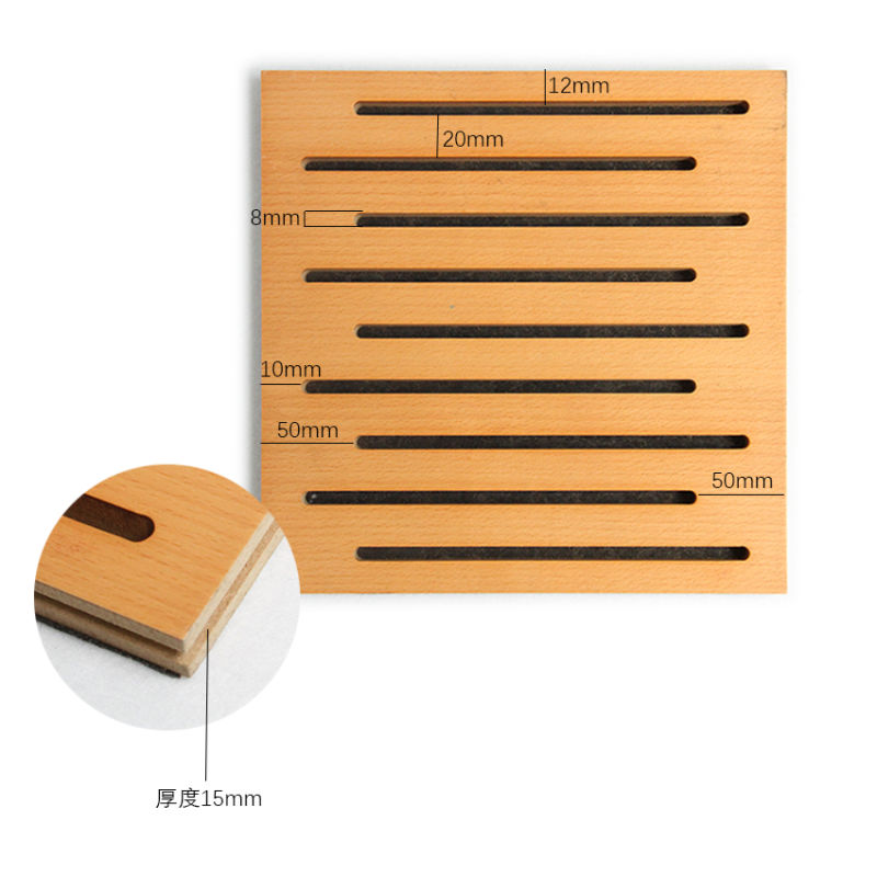 Decorative Slot Wooden Timber Acoustic Panel