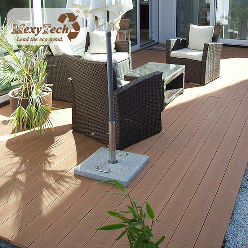 Eco-Friendly WPC Waterproof UV & Insect Resistant Decking for Outdoor Corridor / Garden