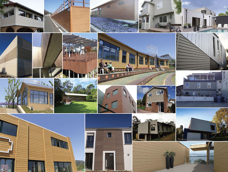 Container Houses WPC Wall Cladding/Wall Siding Composite Wall Cladding