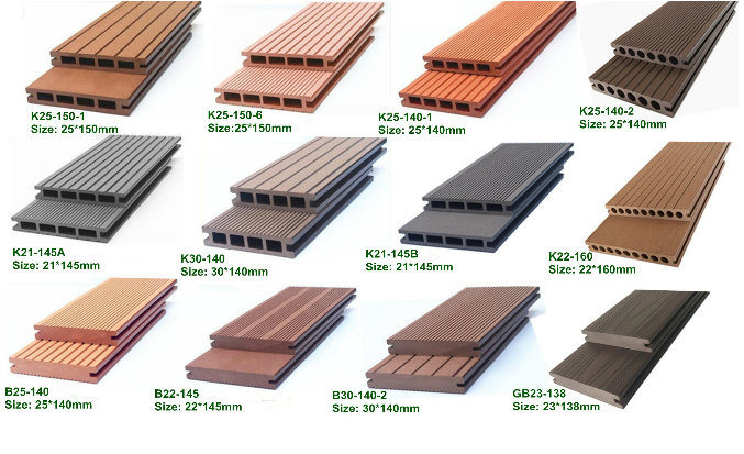 Outdoor Wood Plastic Composite Deck WPC Terrace Floor