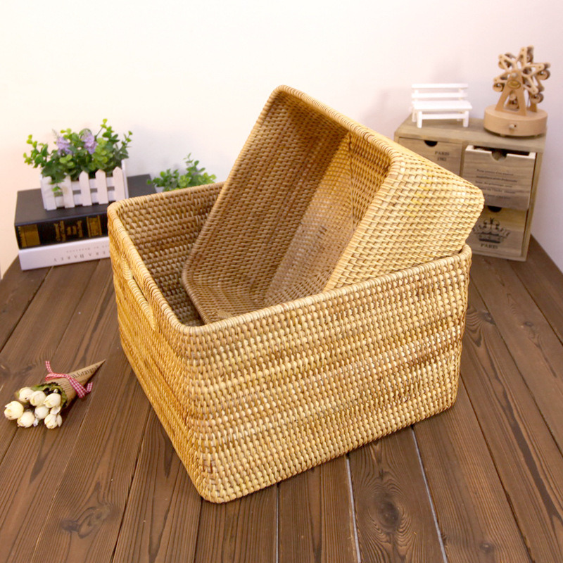 Weaving Basket Knitting Basket Rectangular Basket /Woven Basket