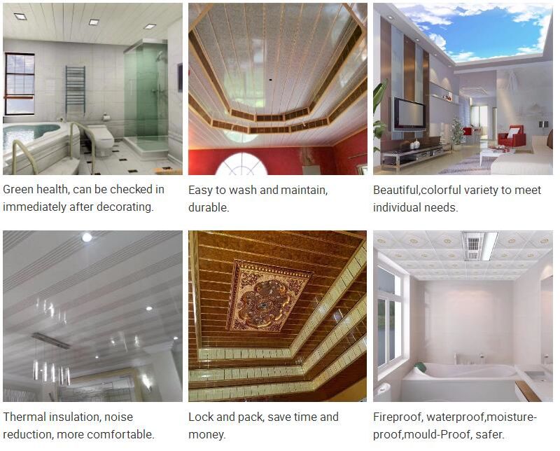 Waterproof Indoor Plastic 3D Decorative PVC Wall Ceiling Panel