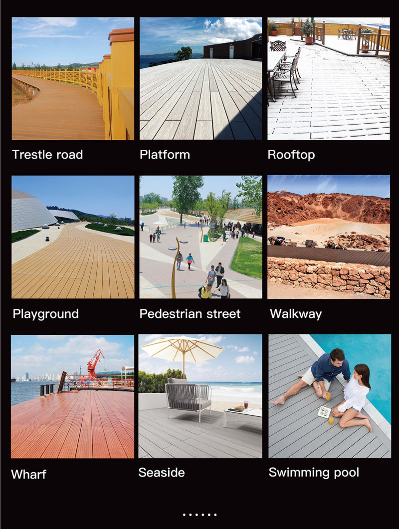 China Customized New WPC Composite Flooring Capped Solid WPC Decking