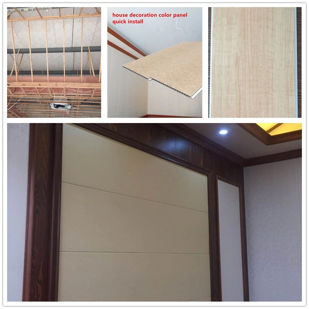 Sliver Lines Printing PVC Panel PVC Ceiling PVC Ceiling Panel Direct From China Manufacturer