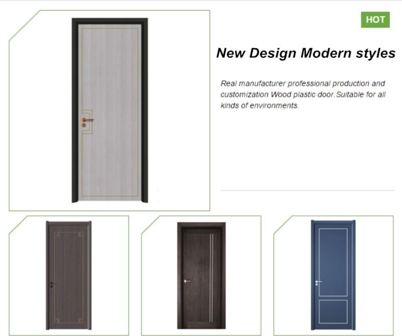 Hot Selling Interior Plastic Composite Door with WPC Waterproof From China Supplier