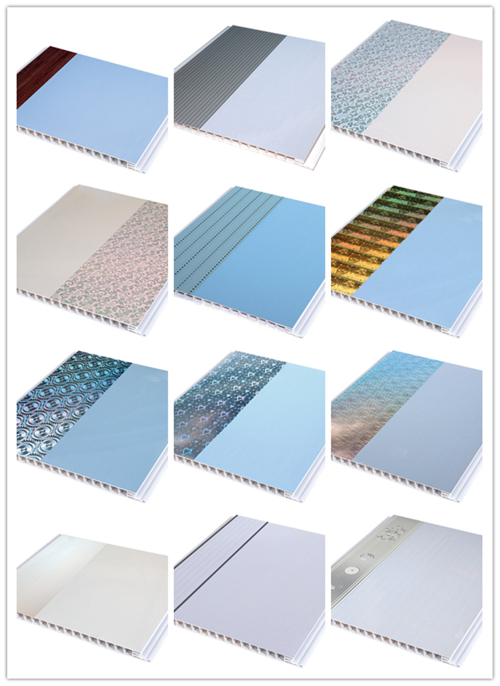 PVC Building Material, Interior Decoration Wood Design Plafond PVC Panels Ceiling