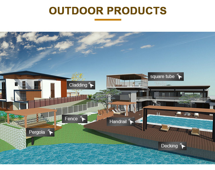 Modern Design Waterproof Outdoor Factory Manufacturer Composite WPC Board