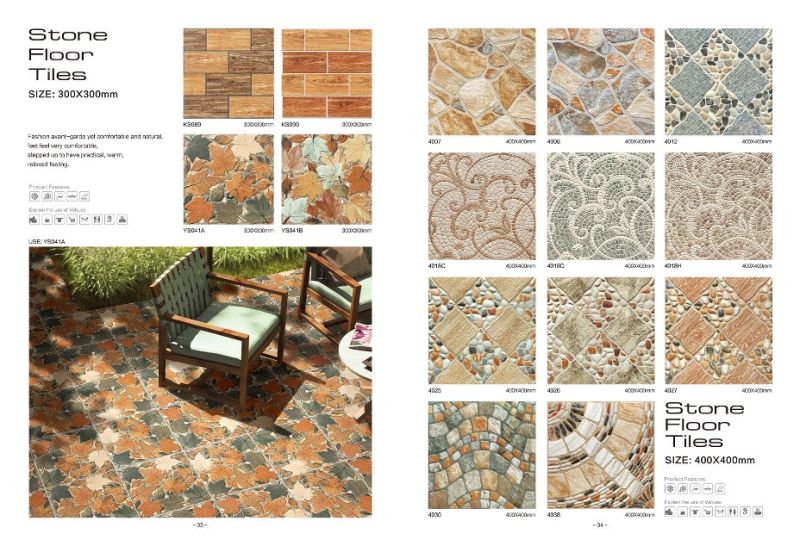 Waterproof Dark Color Cement Tile Outdoor Floor Tile for Construction