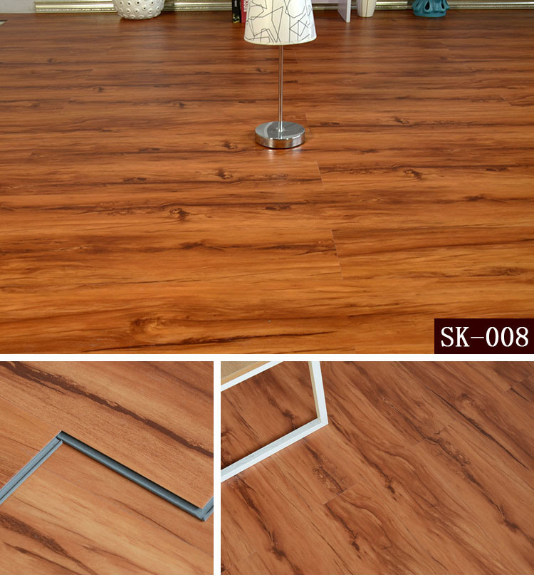 High Quality Click Lock 5mm Thick PVC Vinyl Plank Flooring/Plastic Flooring