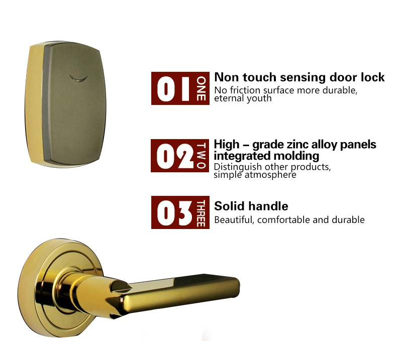 Smart Electronic Door Locks and Handles for Hotel with 200 Records