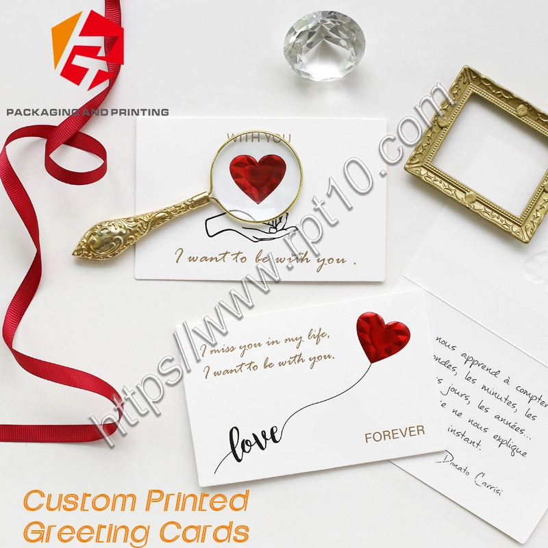 Hollow Laser Cut Heart Shaped Greeting Card Wedding Invitation Card Greeting Card Different Colors
