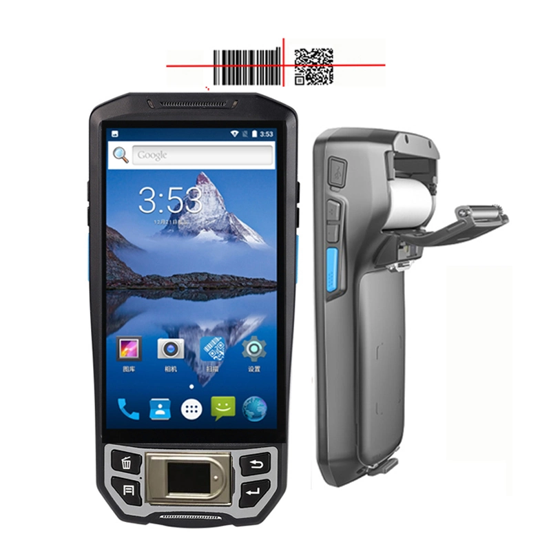 Android Handheld Biometric Portable PDA Fingerprint Reader with 1d 2D Qr Barcode Scanner for Voter Verification