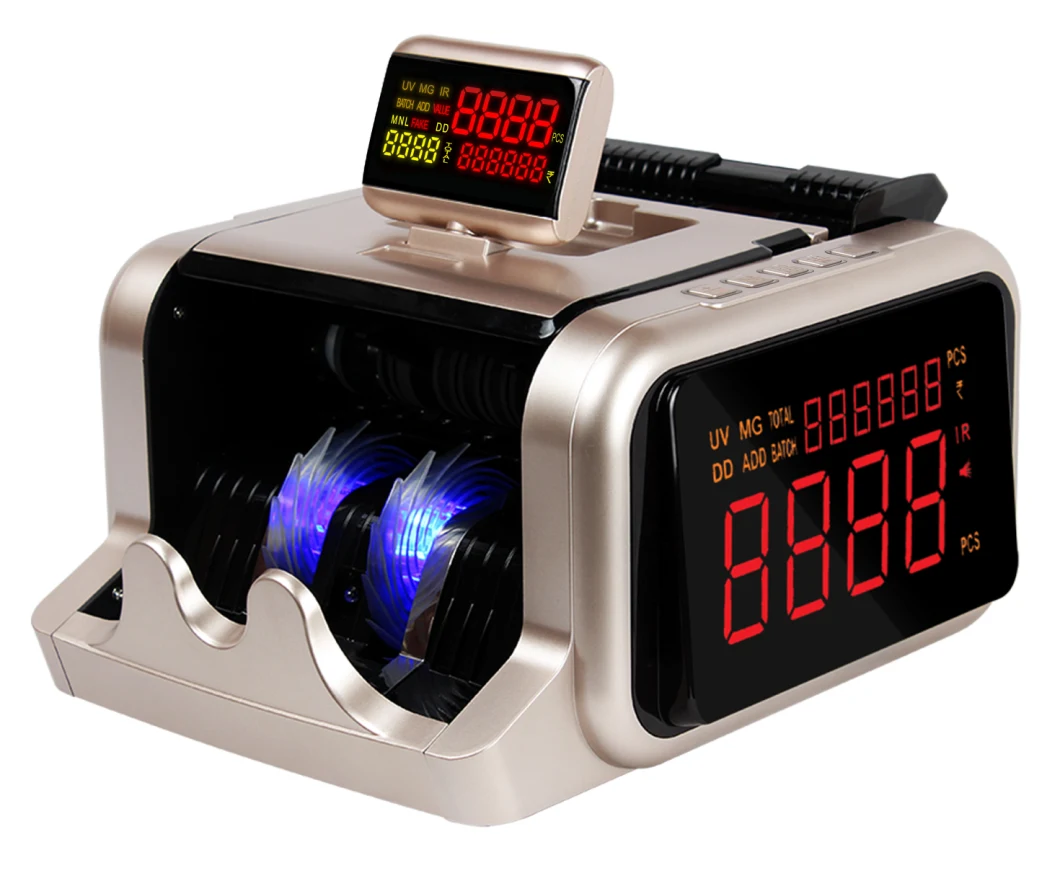 Al-2600 Portable UV Light Banknote Counting Machine Cash Sterilizer Currency Note Sanitizer