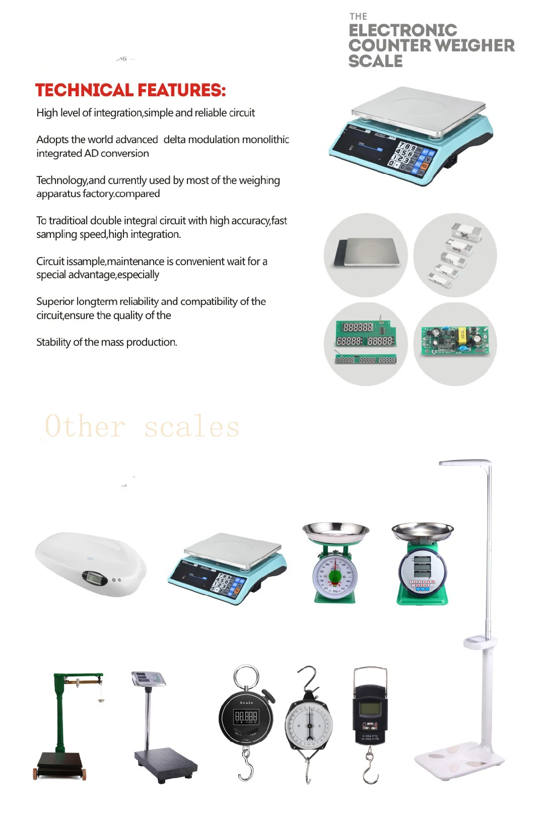 Smart Weight Scale Digital Machine 30kg Counting Price Computing Scale