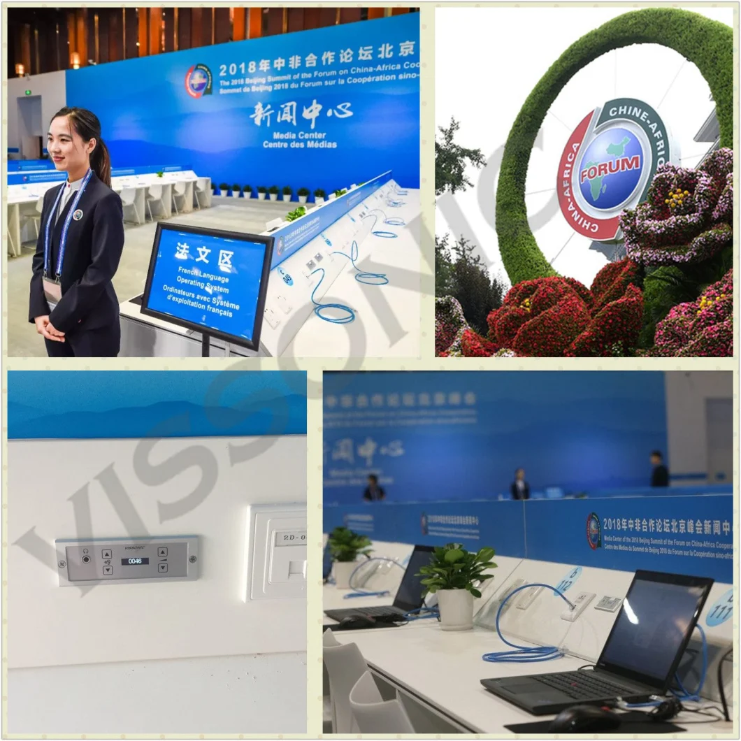 Digital Conference Microphone Flush Mount Voting Unit with NFC Card