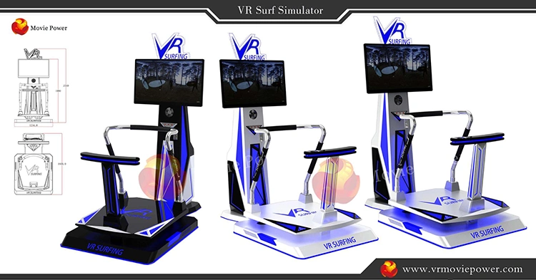 Game Machine Virtual Reality Equipment 9d Vr Skiing Surfing Simulator