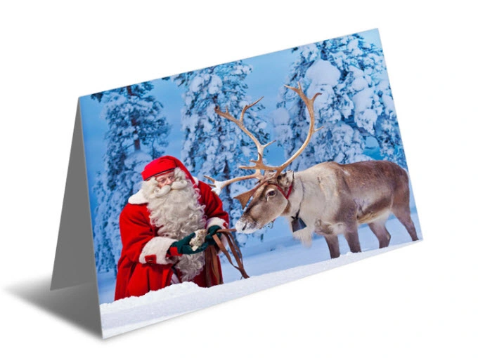 2019 Beautiful Merry Christmas 3D Lenticular Greeting Post Card DIY Christmas Greeting Card