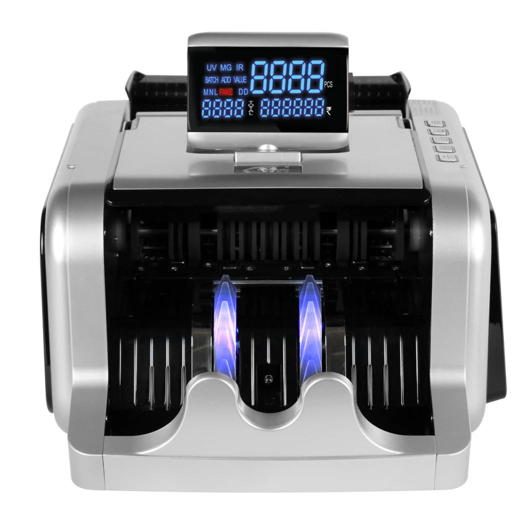 Al-2600 Portable UV Light Banknote Counting Machine Cash Sterilizer Currency Note Sanitizer