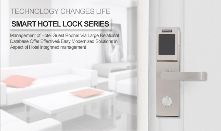 Stainless Steel Electronic Smart RFID Hotel Magnetic Card Room Door Lock with Free Software System
