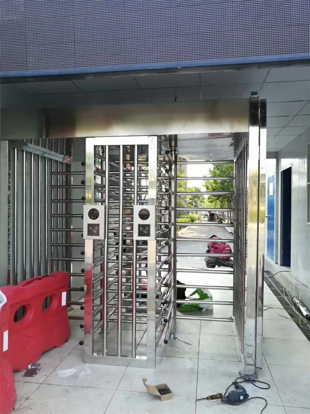 Card Access Control Time Attendance Full Height Turnstile Gate for Staduim