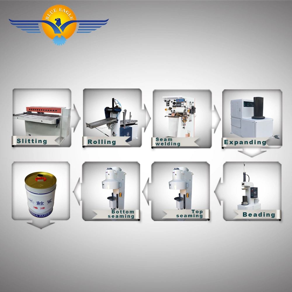Food Container Machine Sealer for All Type of Cans for All Type of 0.1-25L Tin Can Production Line