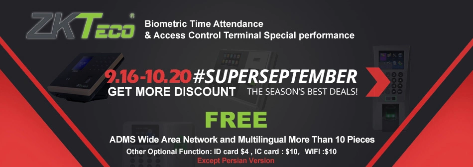 Hot Sale Zkteco Biometric Access Control Reader Time Attendance Biometric