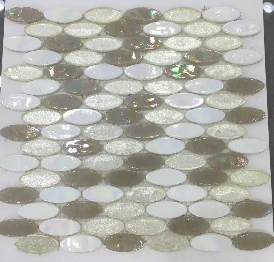 Project Design Iridescent Marble Glass Tile Mosaic