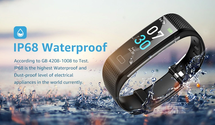 Waterproof IP68 Smartwatch Sport Steps Records Bracelet Bangle Smart Watch