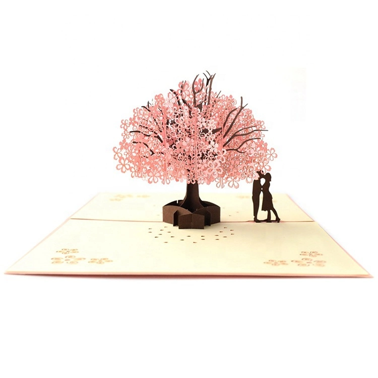 Custom Handmade New Year Card Designs Top Sale Wedding Invitation Card Happy Birthday Cards with Envelope