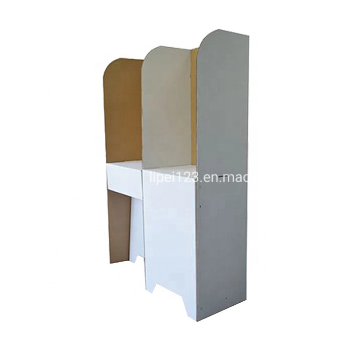 Latest Factory Custom Paint Folding Corrugated Cardboard Design Election Voting Ballot Exhibition Booth