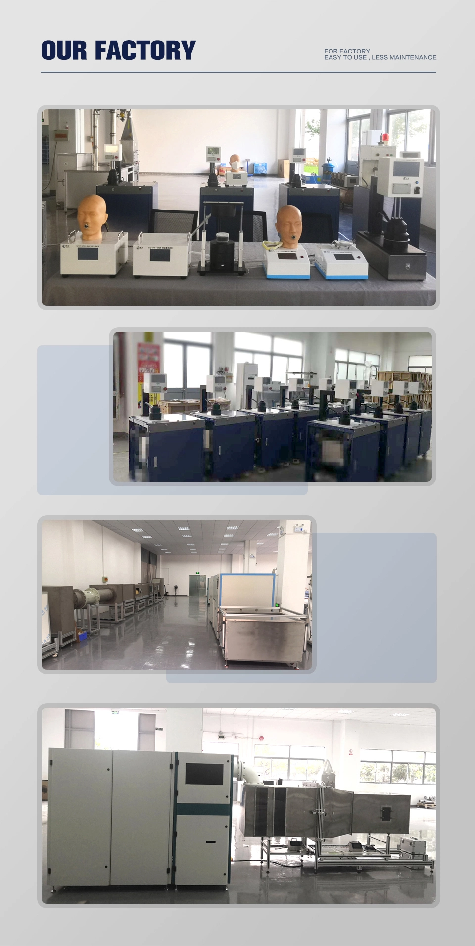 Filter and Air Purifier Test Equipment Counting Efficiency, Resistance and Flow Rate-Resistance Curve Testing