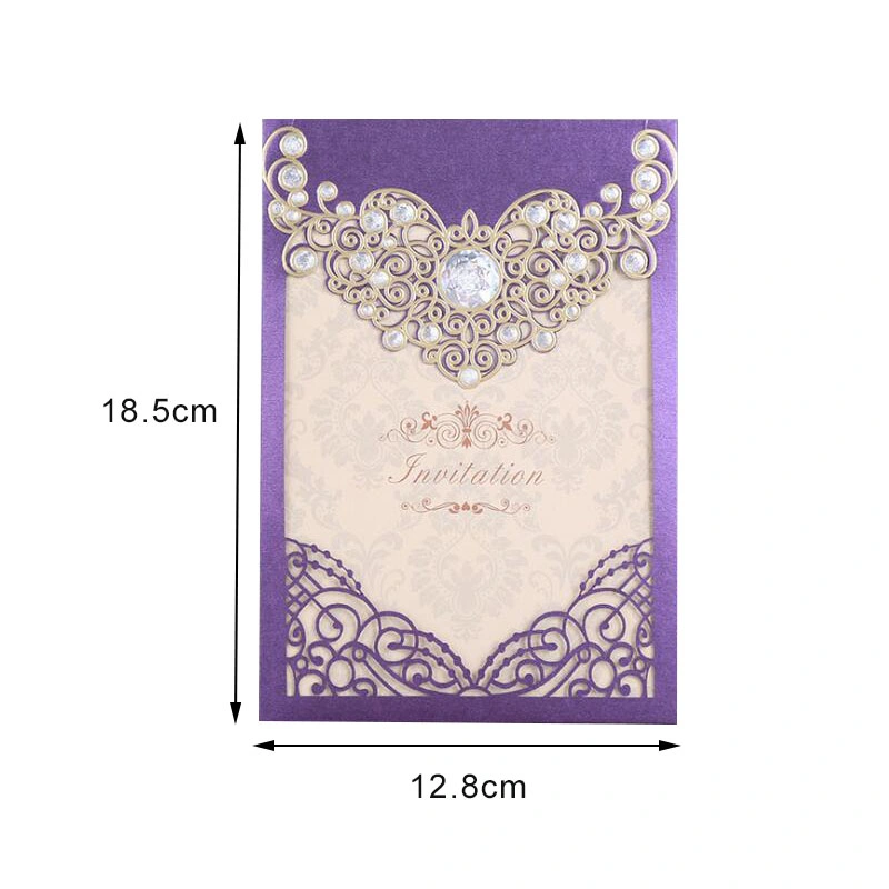 Hollow Laser Cut Wedding Invitation Card Greeting Card with Different Colors
