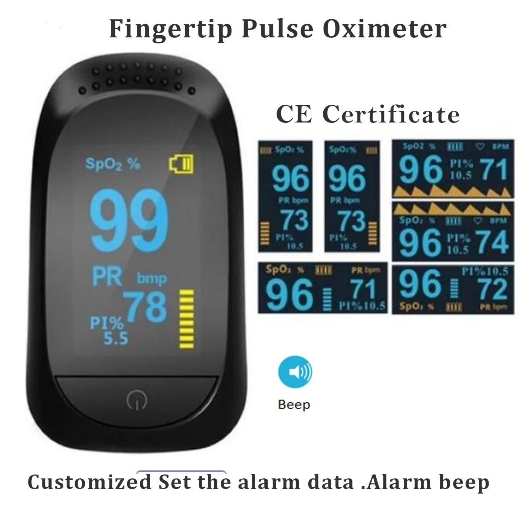 Hospital Equipment IP22 Level Water and Dust Resistance Medical Devices Handheld Pulse Oximeter