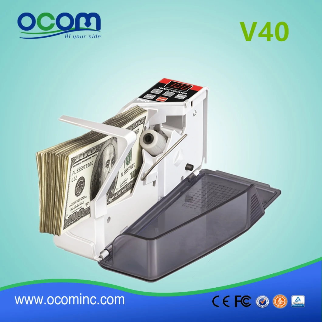 V40 Portable Money Money Cash Counting Machine