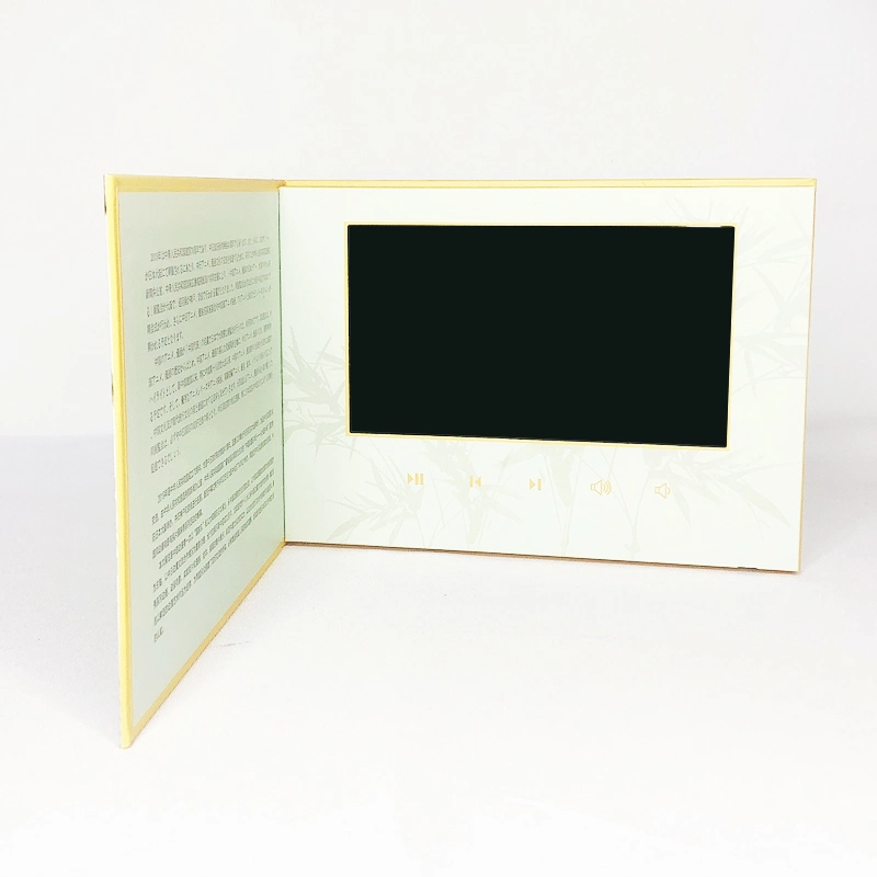 7 Inch Chinese Homemade LCD Brochure Video Card Video Wedding Invitation Card Birthday Card