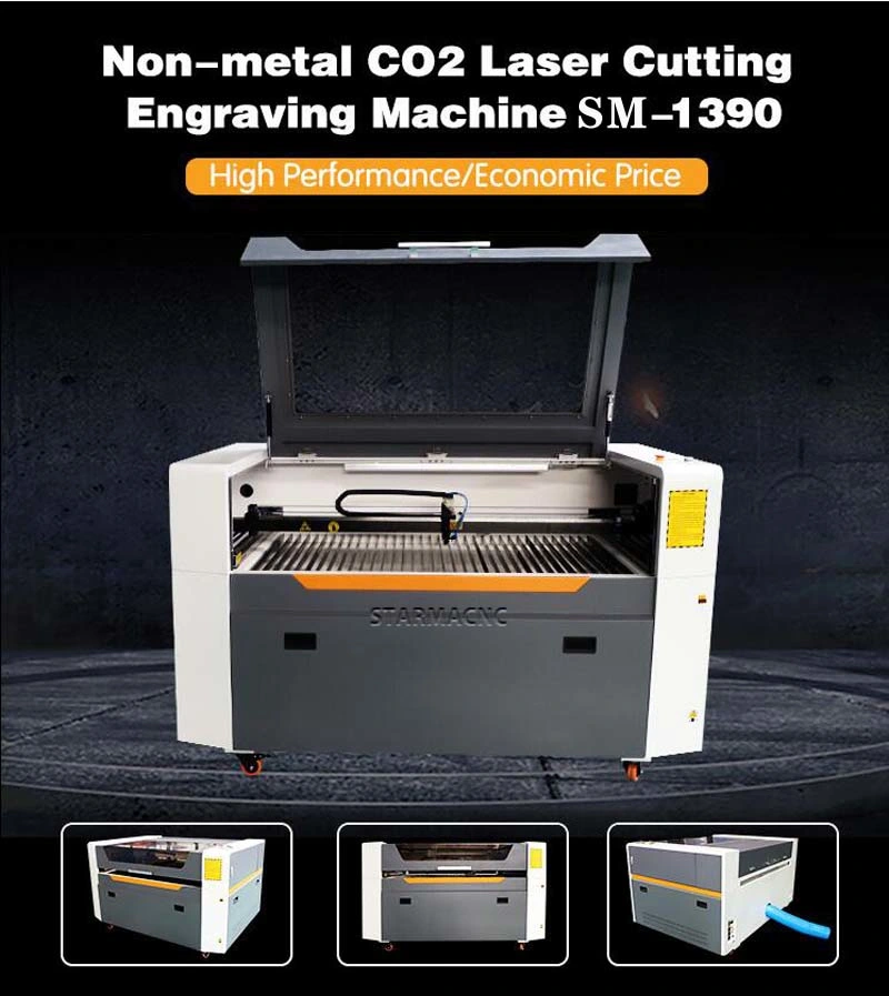 80W Size 6090 6040 1390 Mini Table Working Machine Laser Engraving Machine