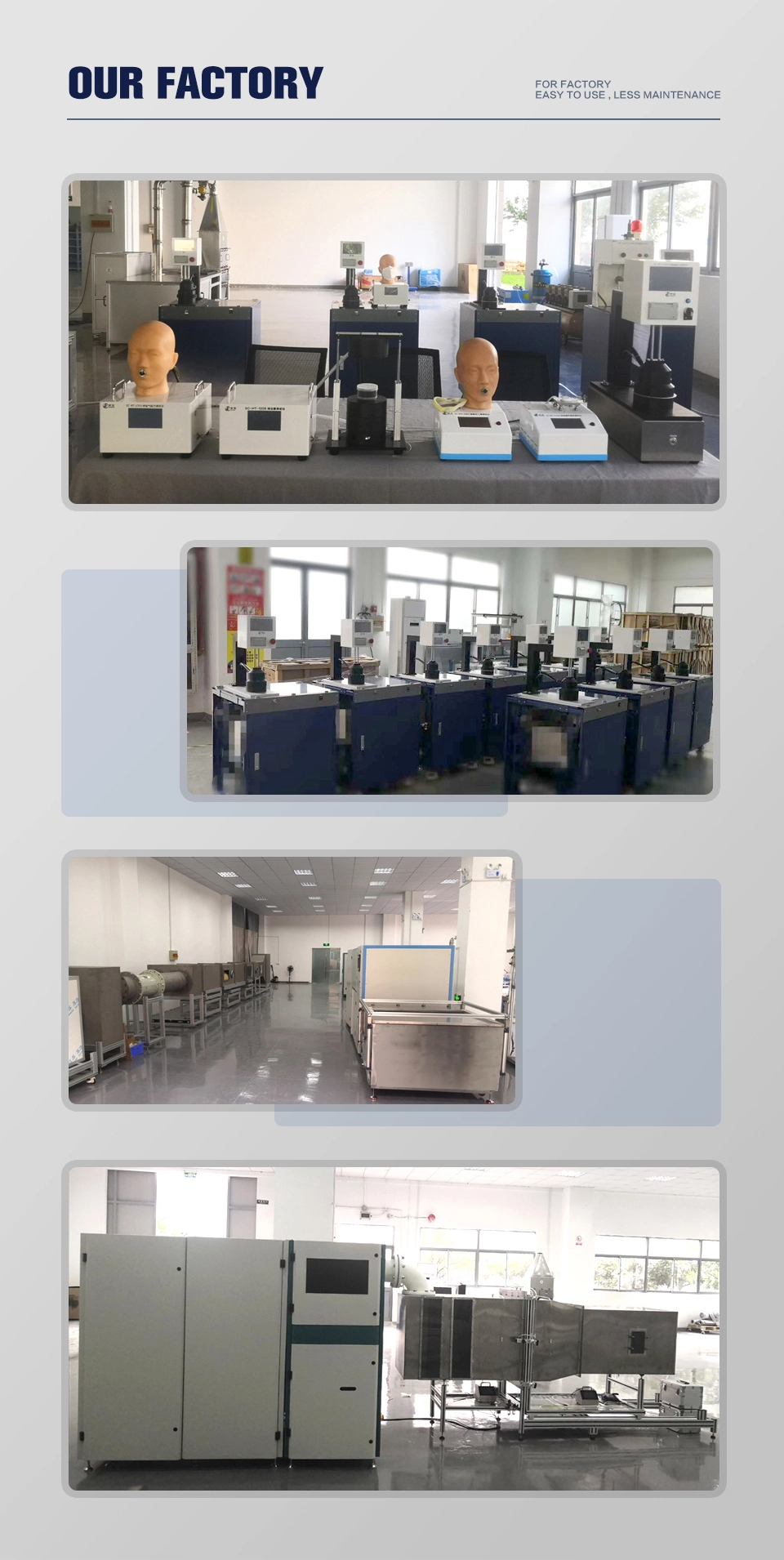 Filter and Air Purifier Test Equipment Counting Efficiency and Flow Rate-Resistance Curve Testing