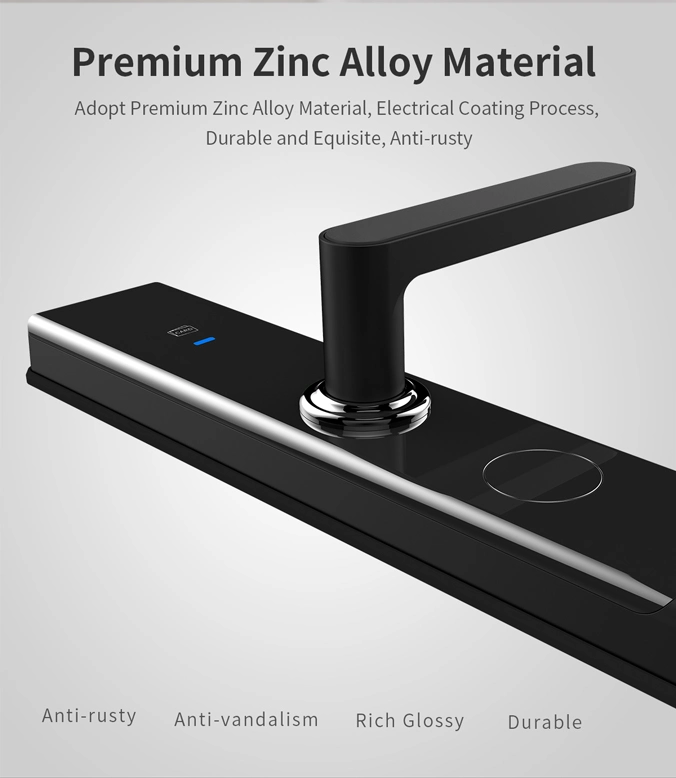 Zinc Alloy Hotel Electronic Room Door Lock with Software Management
