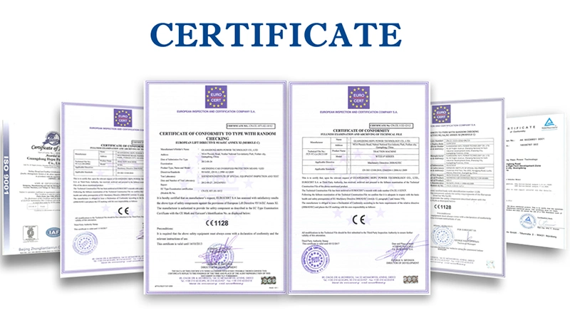 Gearless Traction Machine Eith Ce Certificate for India Market (16 Passenagers in India Market)