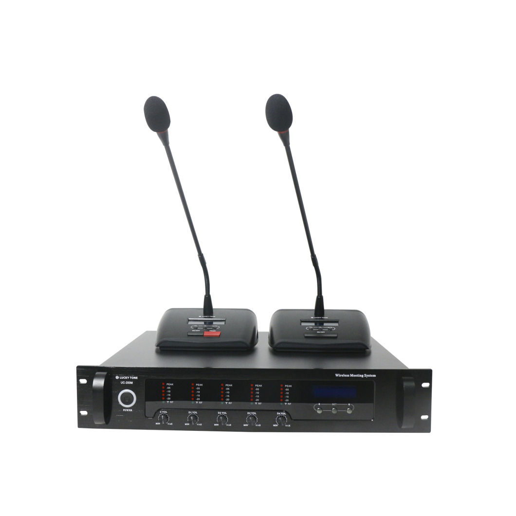 Professional Gooseneck Desktop UHF Wireless Conference Microphone System