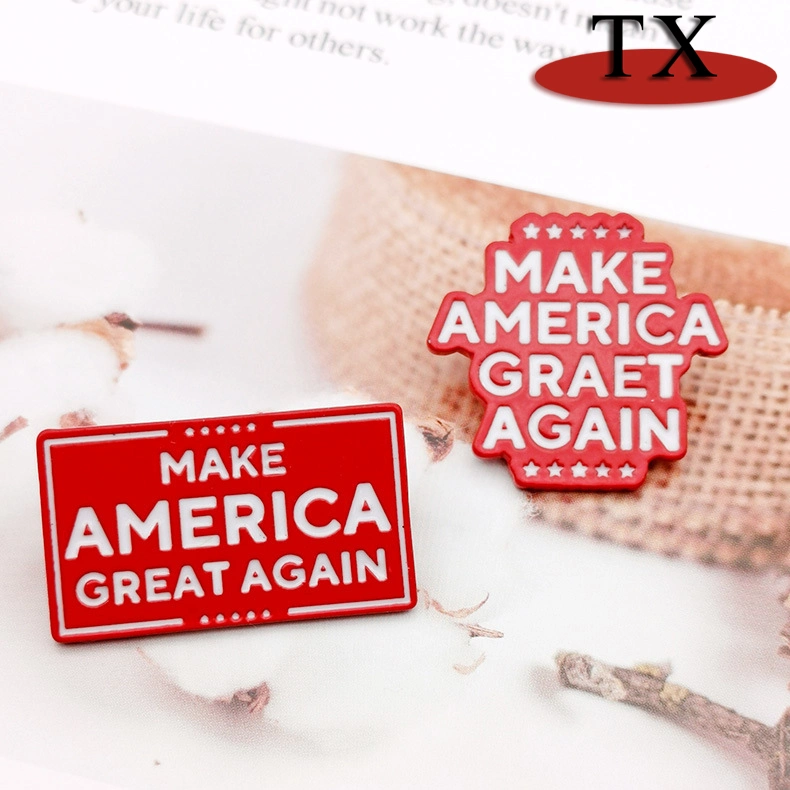 Wholesale Promotion Gift 2020 Us Election Slogan Official Badges Emblem