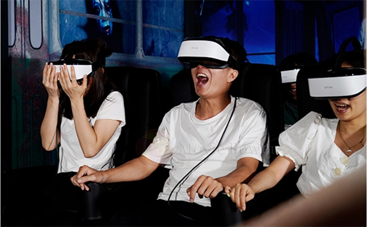 Experience Theme Park 6 Seats Car Vr Simulator 9d Cinema Virtual Reality Equipment