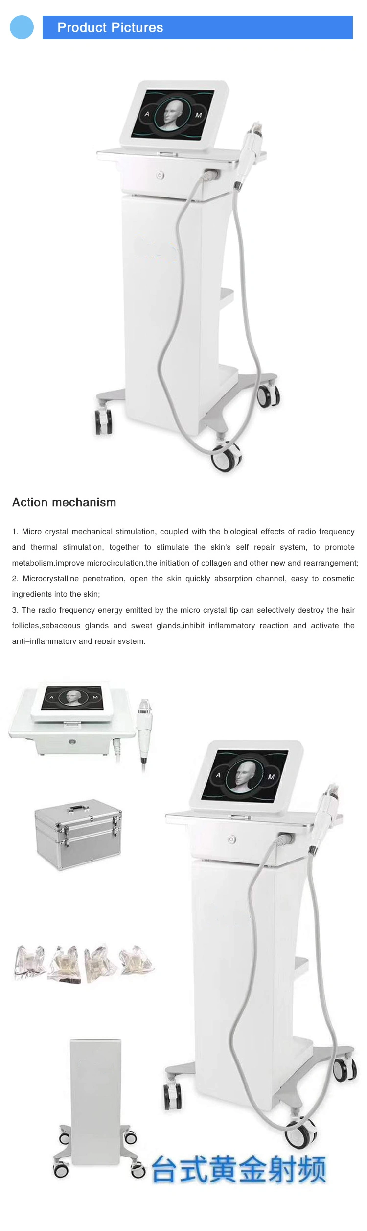 Stretch Marks Removal Features Professional Microneedle Fractional RF Face Lifting Machine