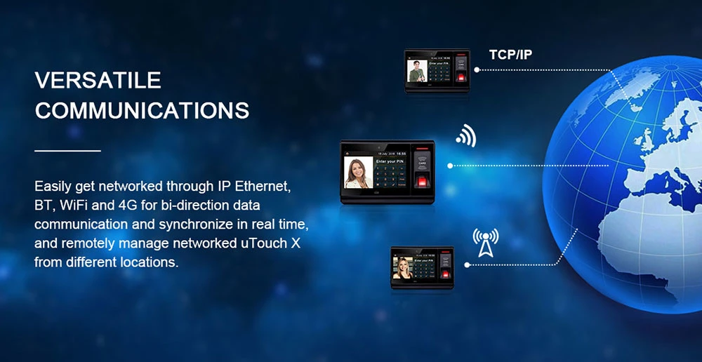 Android Fingerprint Biometric Measurement and Biometric Time Recording Type Time Recording with PC Software and Sdk