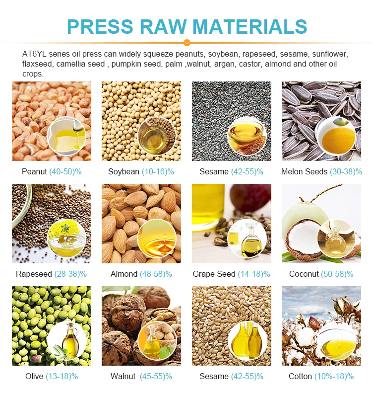New Technology Coconut Oil Extraction Machine Cashew Shelling Machine Avocado Oil Extraction Machine