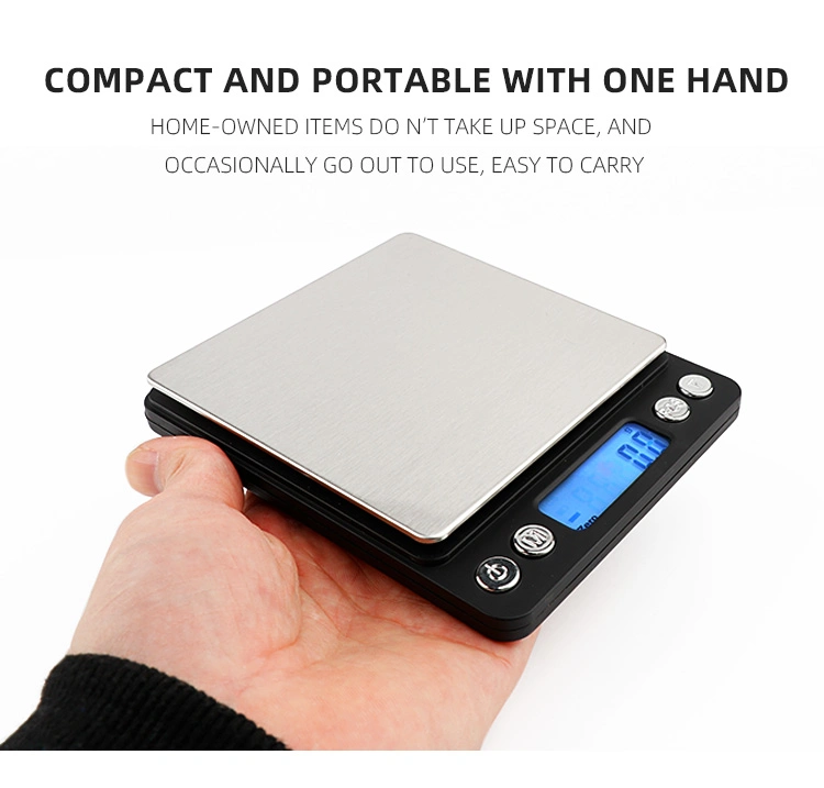 Mini Digital Scale Portable LCD Electronic Scale Jewelry Weighing Scale with Counting Function