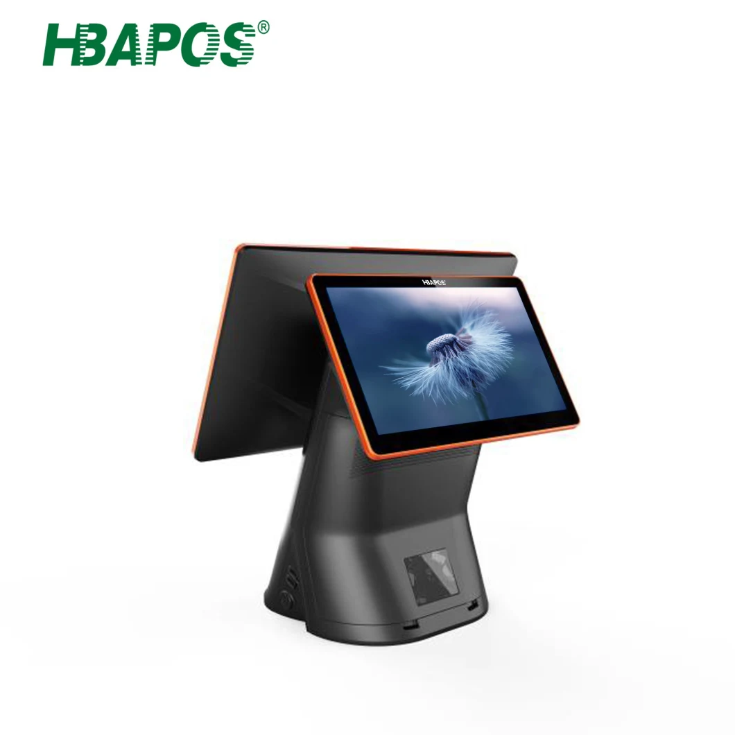 New Design 15.6 Inch Top Quality Supermarket Cash Register Double Machine Electronic Touch POS System